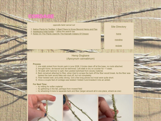 cordage screenshot