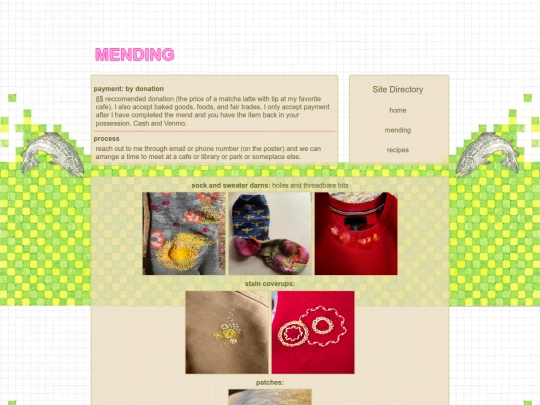 mending screenshot