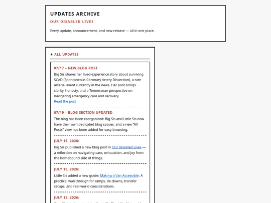 updates screenshot