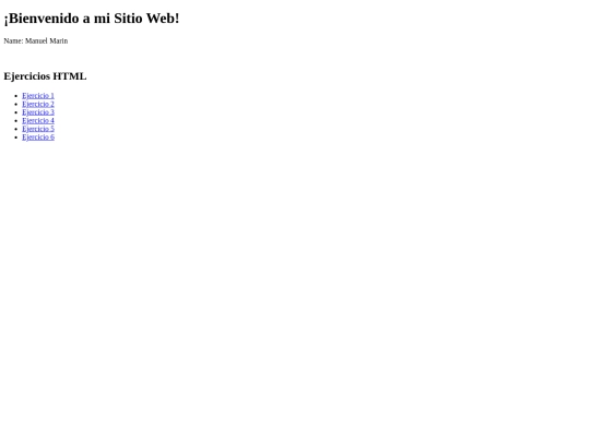 ejerciciosHTML/ejercicios screenshot