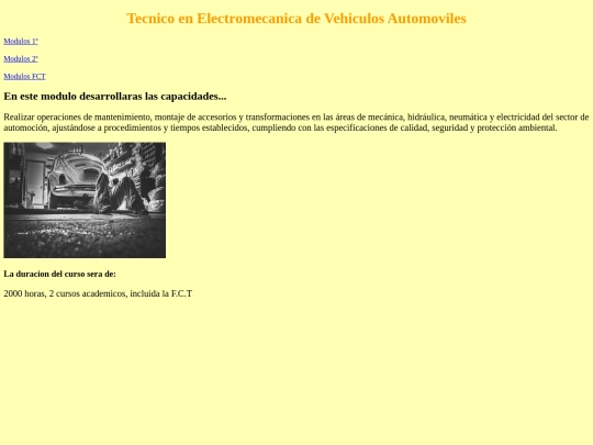 Proyecto Ciclos Formativos/Automoción screenshot