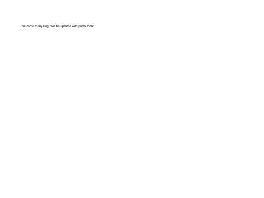 blog/Welcometomyblog screenshot