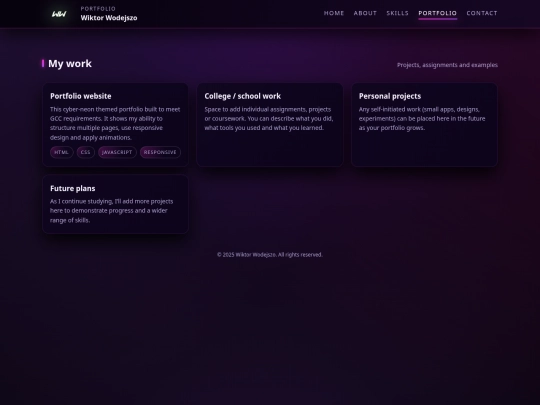 portfolio screenshot