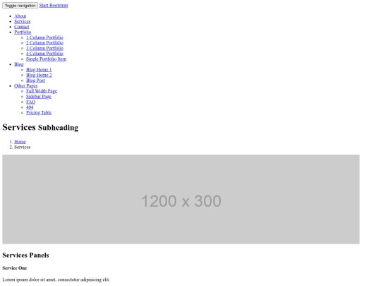 services screenshot