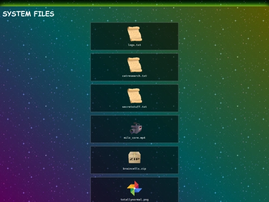 sysfiles screenshot