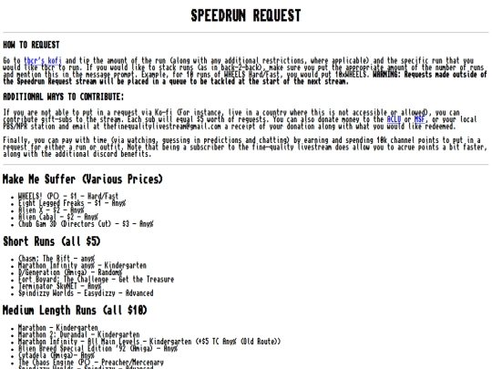 speedrun-menu screenshot