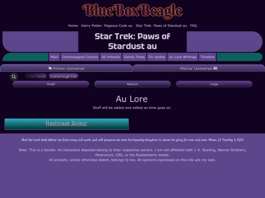st-au-lore-writings screenshot