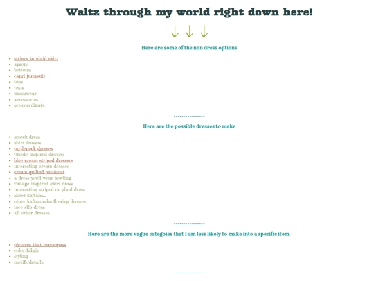 list screenshot