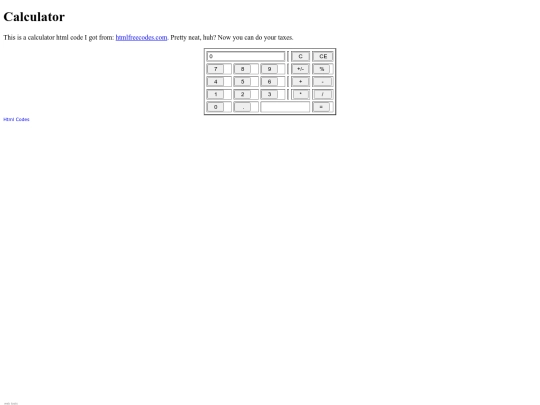 calculator screenshot