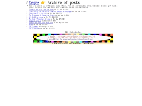 posts screenshot
