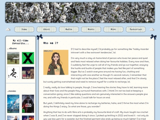 pages/aboutme screenshot