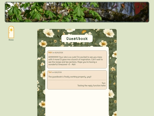 pages/guestbook screenshot