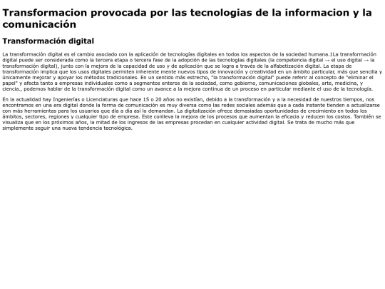 Transformacion screenshot