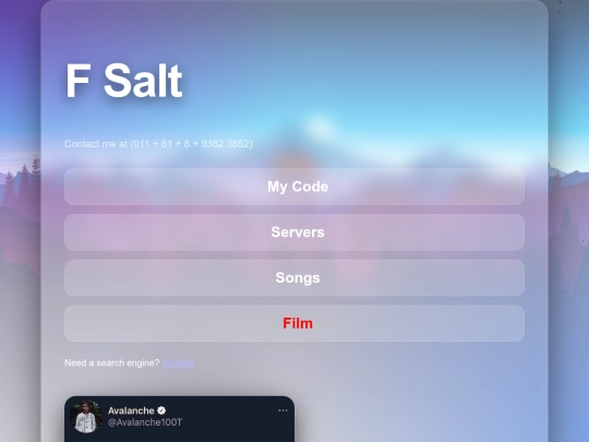 index screenshot