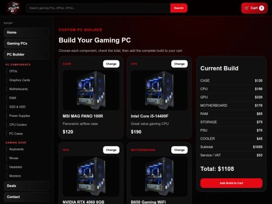 builder screenshot