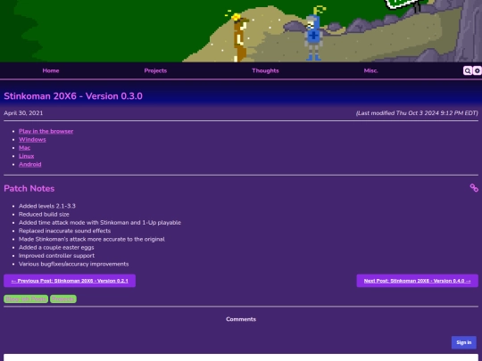 projects/stinkoman/0.3.0 screenshot