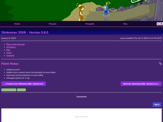 projects/stinkoman/0.6.0 screenshot