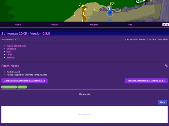 projects/stinkoman/0.8.0 screenshot