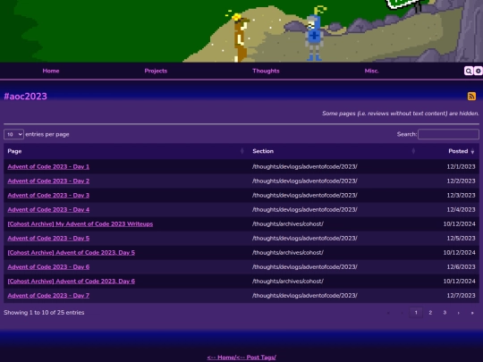 tags/aoc2023 screenshot