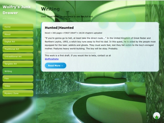 writing screenshot