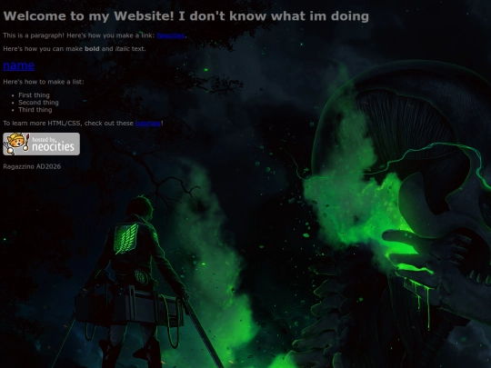 index screenshot