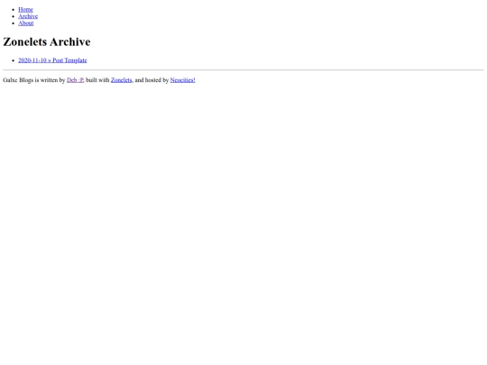 zonelets/archive screenshot