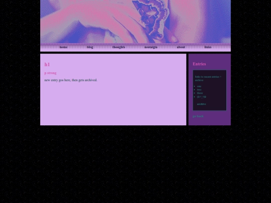 blog screenshot