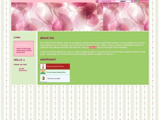aboutme screenshot