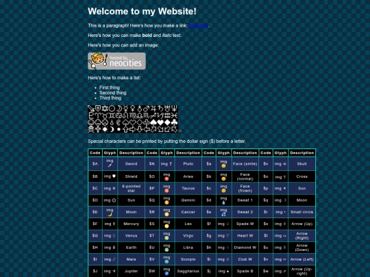 index screenshot