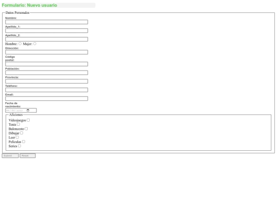 Formulario screenshot