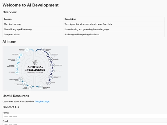 AI Development screenshot