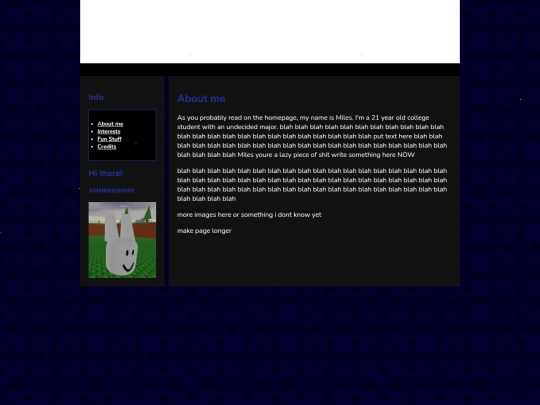 aboutme screenshot