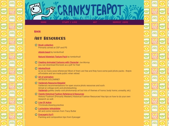 art-resources screenshot