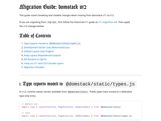 docs/v12-migration screenshot