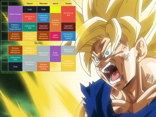 Proyecto Modulo de Carlos Barea Castro/Horario screenshot