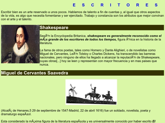 Shakespeare/Resultado screenshot