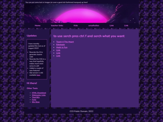teacherlinks screenshot