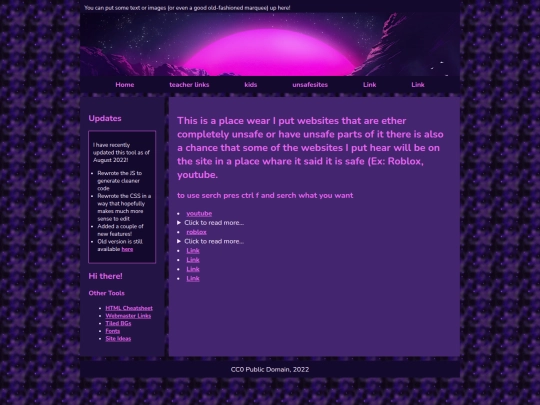 unsafesites screenshot