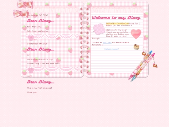 diary screenshot