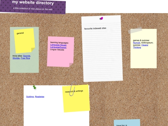 links screenshot