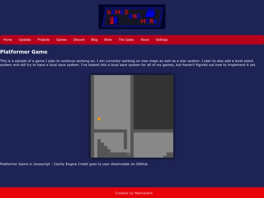platformer screenshot