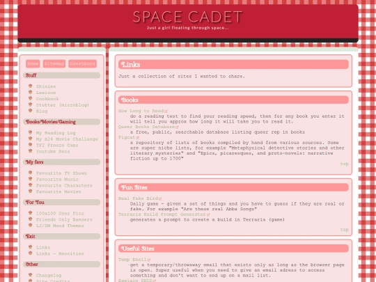 links screenshot