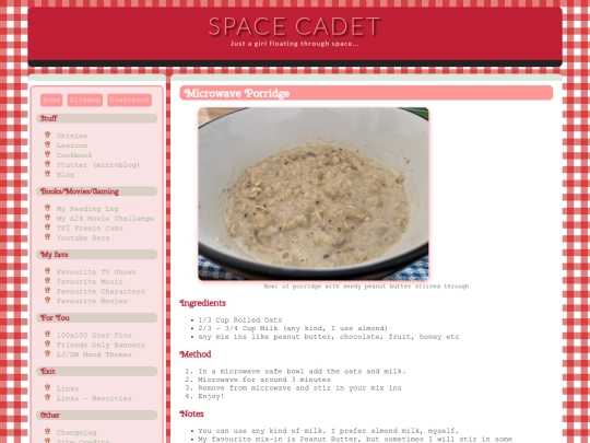recipes/microwaveporridge screenshot