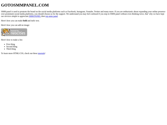 index screenshot