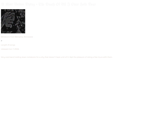 CDs Page/CDs/TheDeath screenshot