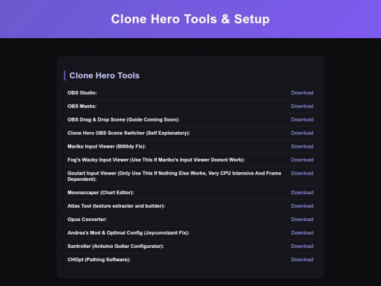 CHtools screenshot