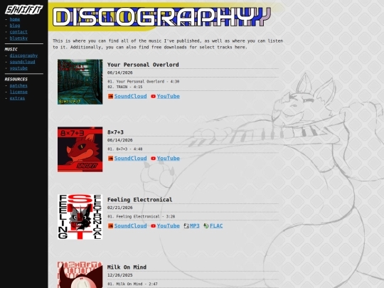 discography screenshot