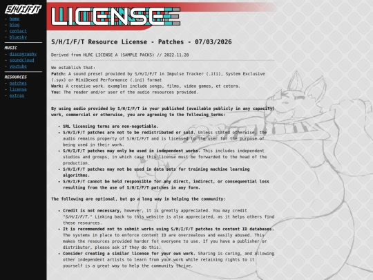 license screenshot