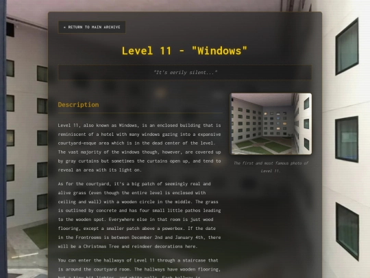 Level11wiki screenshot