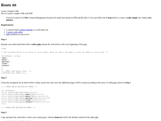 cms screenshot